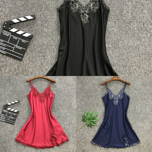 thin ice silk sling nightdress women sling simulation pajamas 's imitation silk pajamas women, Blue;red
thin ice silk sling nightdress women sling simulation pajamas 's imitation silk pajamas women, Blue;red