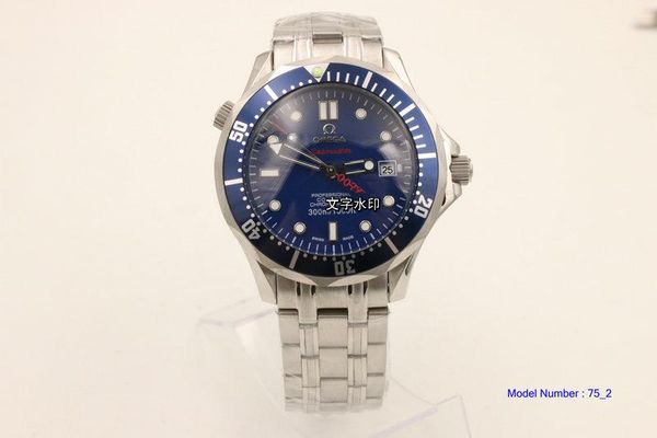 2019 luxury mens professional 300m james bond 007 blue dial sapphire automatic watch men's watches om18, Slivery;brown
2019 luxury mens professional 300m james bond 007 blue dial sapphire automatic watch men's watches om18, Slivery;brown