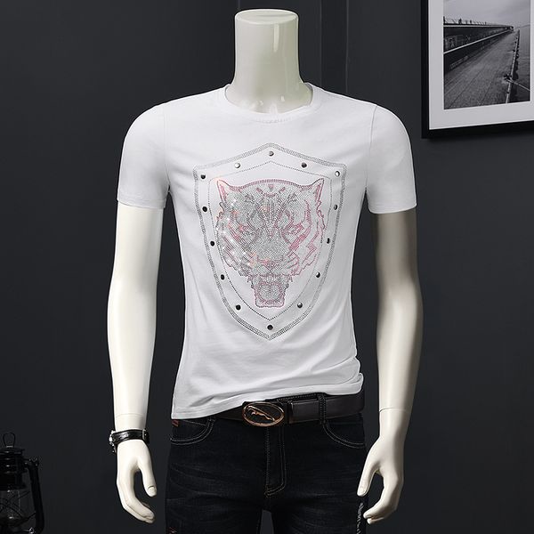 2020 summer new men's t-shirts casual mens fashion rhinestones pattern thin t-shirt men breathable slim tee plus size m-4xl, White;black
2020 summer new men's t-shirts casual mens fashion rhinestones pattern thin t-shirt men breathable slim tee plus size m-4xl, White;black