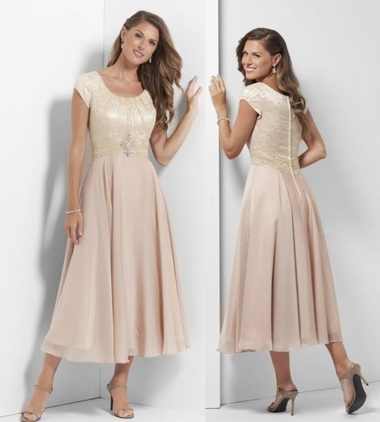 champagne lace tea length long modest bridesmaid dresses with sleeves chiffon mother's casual wedding party dresses brides maids gowns, White;pink
champagne lace tea length long modest bridesmaid dresses with sleeves chiffon mother's casual wedding party dresses brides maids gowns, White;pink