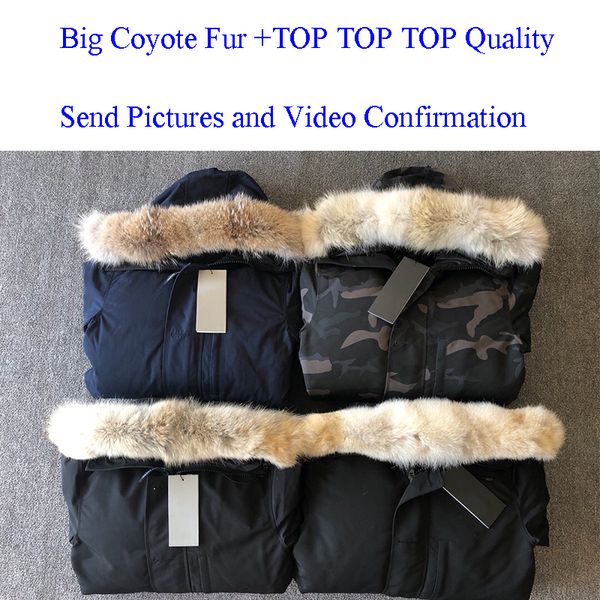 real coyote fur men designer winter jacket goose men's parka down jacket long parka puffer coats warm jaqueta red black label e06
real coyote fur men designer winter jacket goose men's parka down jacket long parka puffer coats warm jaqueta red black label e06