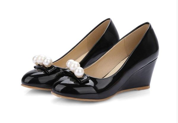 2020 spring and autumn with new style fashion slope heel round head women's shoes @mqwbh608, Black
2020 spring and autumn with new style fashion slope heel round head women's shoes @mqwbh608, Black