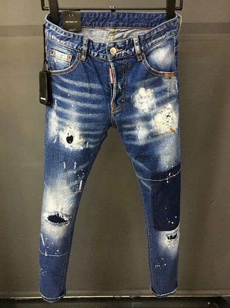 new arrivals true mens jeans denim designer dark solid color straight slim jeans can be recommended italy size 44-54, Blue
new arrivals true mens jeans denim designer dark solid color straight slim jeans can be recommended italy size 44-54, Blue