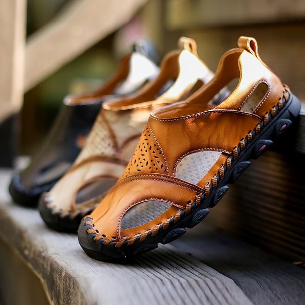 cimim brand sandals men genuine leather summer 2019 outdoor beach sandals casual flip flops men big size fashion slippers, Black
cimim brand sandals men genuine leather summer 2019 outdoor beach sandals casual flip flops men big size fashion slippers, Black
