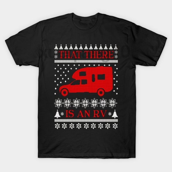 christmas vacation faux sweater rv t-shirt, White;black
christmas vacation faux sweater rv t-shirt, White;black