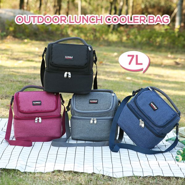 lixada 7l double-deck insulated bag cooler lunch tote bento cooler outdoor camping bbq picnic tote bag
lixada 7l double-deck insulated bag cooler lunch tote bento cooler outdoor camping bbq picnic tote bag