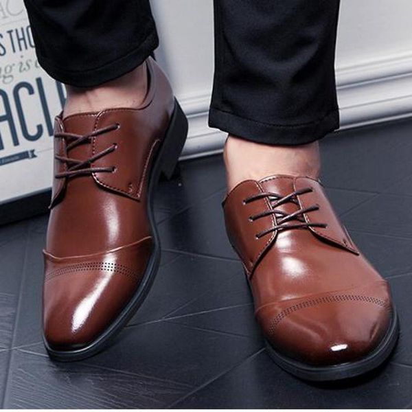37~48 plus size mens formal shoes genuine leather derby brogue business shoes men pointed toe lace up dress weddings shoe brown, Black
37~48 plus size mens formal shoes genuine leather derby brogue business shoes men pointed toe lace up dress weddings shoe brown, Black