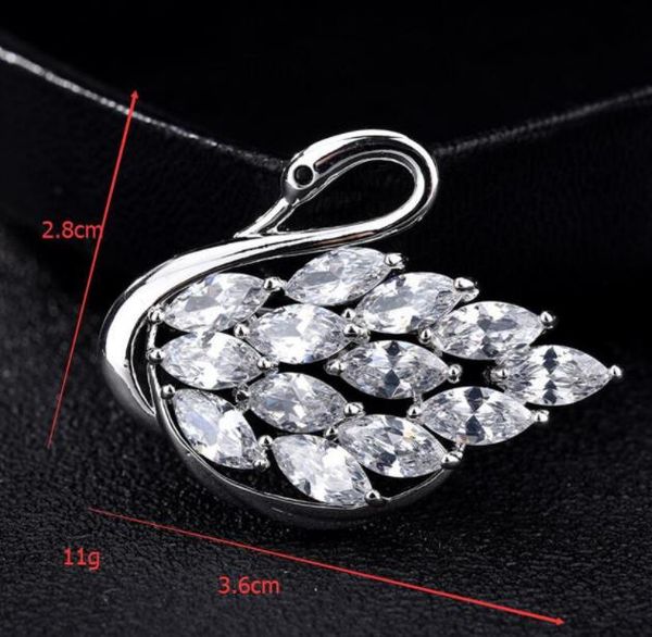 fashion new arrival cubic zircona crystal swan zircon cz brooch pins for women or wedding in rose gold or silver accessory, Gray
fashion new arrival cubic zircona crystal swan zircon cz brooch pins for women or wedding in rose gold or silver accessory, Gray