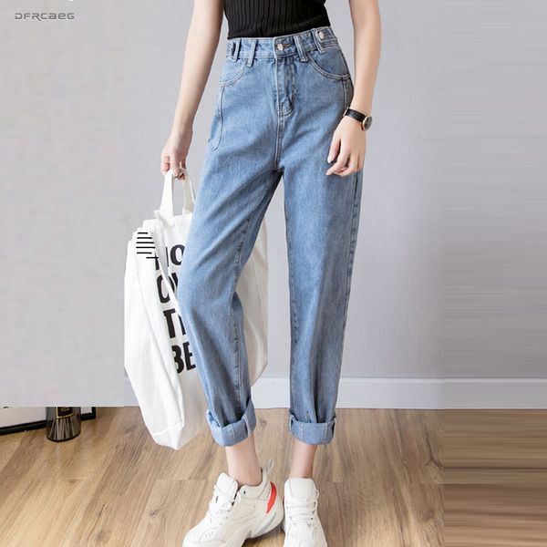 blue streetwear fashion boyfriend jeans woman high waist vintage 2019 summer denim capris pencil pants with pocket femme
blue streetwear fashion boyfriend jeans woman high waist vintage 2019 summer denim capris pencil pants with pocket femme