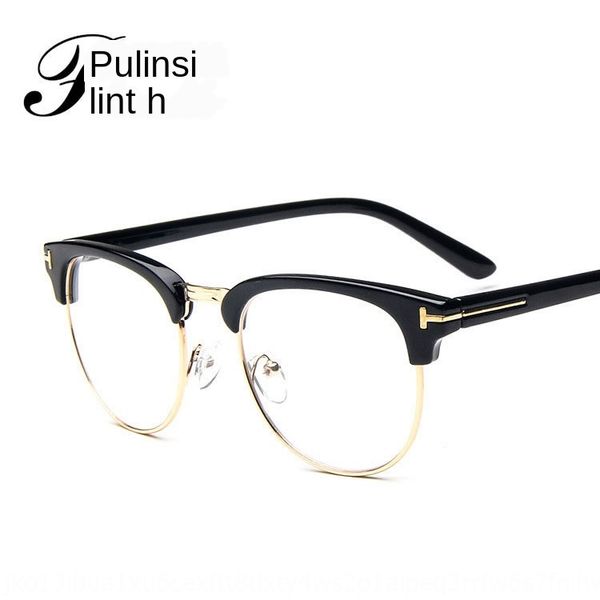 2015 classic t-shaped 8015 half frame metal white frame glasses fashion plain glasses, Silver
2015 classic t-shaped 8015 half frame metal white frame glasses fashion plain glasses, Silver