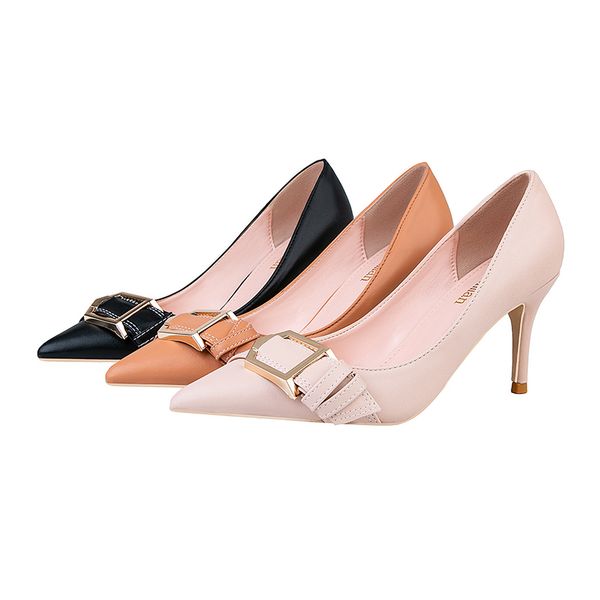 ol high heels women's shoes high heels shallow mouth pointed metal belt buckle thin single shoes
ol high heels women's shoes high heels shallow mouth pointed metal belt buckle thin single shoes