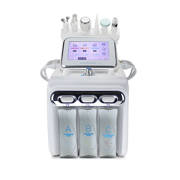 upgrade oxygen jet 6 in 1 small bubble skin care tools ultrasonic rf hydra deep facial pore clean facial massage machine, Black;white
upgrade oxygen jet 6 in 1 small bubble skin care tools ultrasonic rf hydra deep facial pore clean facial massage machine, Black;white