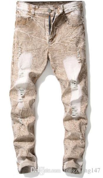 men bleached elasticity biker jeans straight draped jeans trousers skinny pants man's pencil rippid pants casual fashion jeans western, Blue
men bleached elasticity biker jeans straight draped jeans trousers skinny pants man's pencil rippid pants casual fashion jeans western, Blue