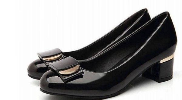 2019 women's shoes in spring and autumn with new style middle heel coarse heel round head bowknot@www563, Black
2019 women's shoes in spring and autumn with new style middle heel coarse heel round head bowknot@www563, Black
