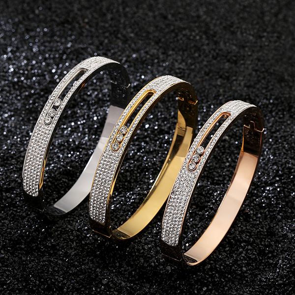 new fashion brands design stainless steel bangle for women rhinestone crystal micro paved lover cuff bangles jewelry gift, Black
new fashion brands design stainless steel bangle for women rhinestone crystal micro paved lover cuff bangles jewelry gift, Black