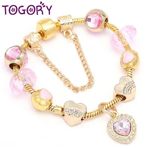 charm bracelets gold- color crystal beads brand bangles with heart for women friendship pulseras drop, Golden;silver
charm bracelets gold- color crystal beads brand bangles with heart for women friendship pulseras drop, Golden;silver
