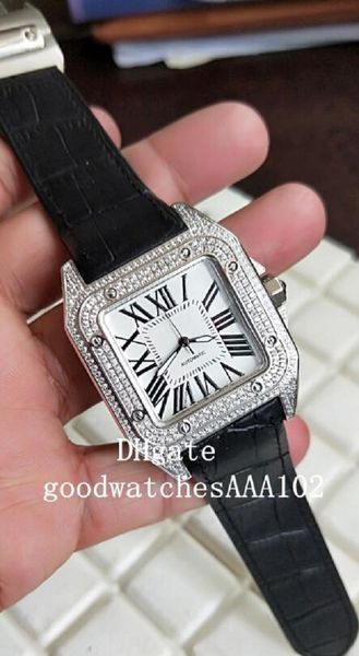 2021 luxury men's fashion wristwatches silver dial full diamond 42mm automatic mens watch watches leather strap bands, Slivery;brown
2021 luxury men's fashion wristwatches silver dial full diamond 42mm automatic mens watch watches leather strap bands, Slivery;brown
