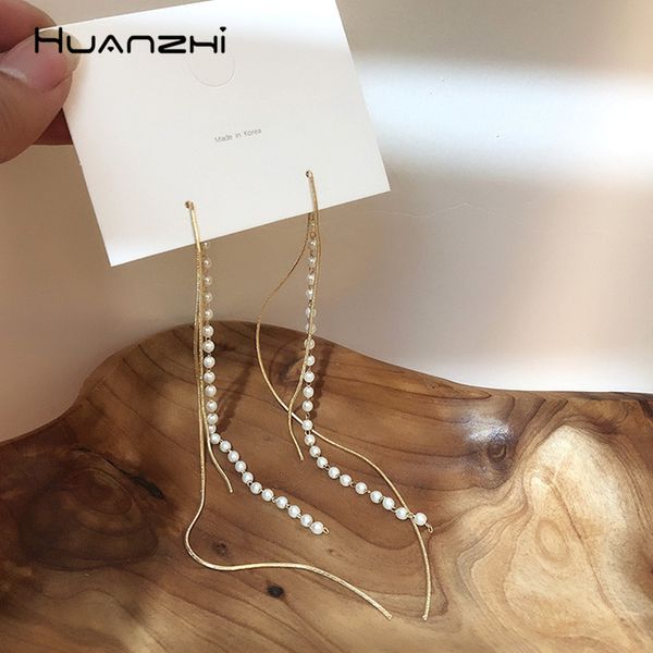 huanzhi 2019 new elegant chic s925 imitation pearls tassel dots line long drop earrings for women girl party travel gift jewelry, Silver
huanzhi 2019 new elegant chic s925 imitation pearls tassel dots line long drop earrings for women girl party travel gift jewelry, Silver