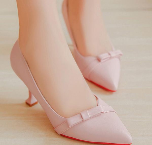 2018 bowknot women's shoes in spring and autumn with new style high-heeled fine heel pointed end@02, Black 
2018 bowknot women's shoes in spring and autumn with new style high-heeled fine heel pointed end@02, Black