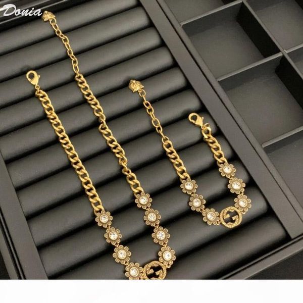 donia jewelry european and american fashion letter necklace bracelet two sets of wedding jewelry women's banquet set decorative gift, Slivery;golden
donia jewelry european and american fashion letter necklace bracelet two sets of wedding jewelry women's banquet set decorative gift, Slivery;golden