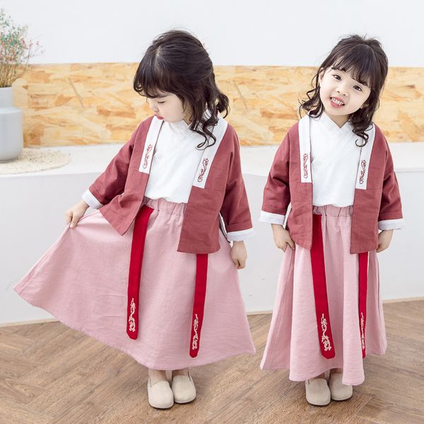 2019 kids girl summer hanfu dress traditional folk chinese costumes princess dresses kindergarten costumes tang suit 3pcsdqs1961, Black;red
2019 kids girl summer hanfu dress traditional folk chinese costumes princess dresses kindergarten costumes tang suit 3pcsdqs1961, Black;red