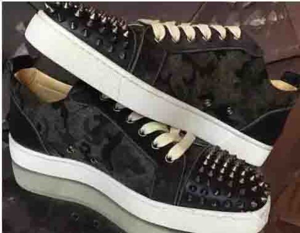 fashion brand lowjunior shoes red bottom sneakers cut suede spiked toe casual flats redbottom luxury shoes new for men and women party, Black
fashion brand lowjunior shoes red bottom sneakers cut suede spiked toe casual flats redbottom luxury shoes new for men and women party, Black
