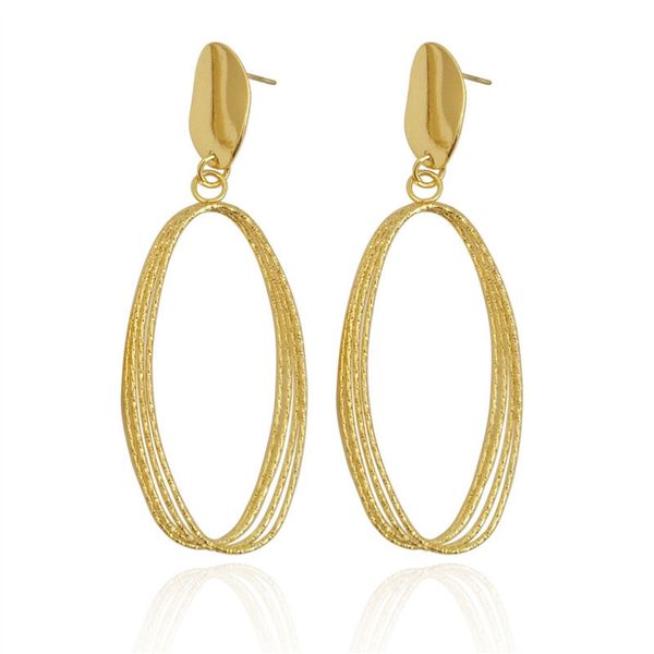 new arrival silver gold plated geometric ellipse hoop earrings fashion jewelry bijoux stud for women girls festive gift, Golden;silver
new arrival silver gold plated geometric ellipse hoop earrings fashion jewelry bijoux stud for women girls festive gift, Golden;silver