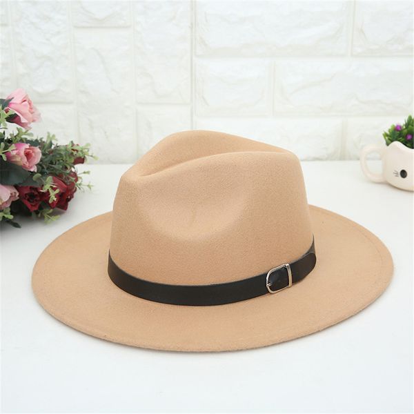 womens wool jazz fedoras hat for women large brim cowboy women's crushable wool felt outback hat panama wide brim with belt, Blue;gray
womens wool jazz fedoras hat for women large brim cowboy women's crushable wool felt outback hat panama wide brim with belt, Blue;gray