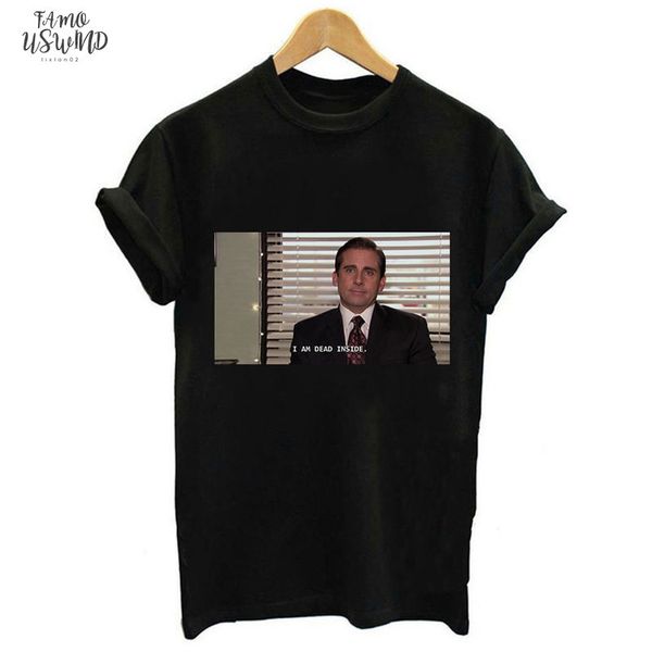 office michael scott i am dead inside quotes funny printed tshirt white short sleeve o neck women tee tumblr casual top
office michael scott i am dead inside quotes funny printed tshirt white short sleeve o neck women tee tumblr casual top
