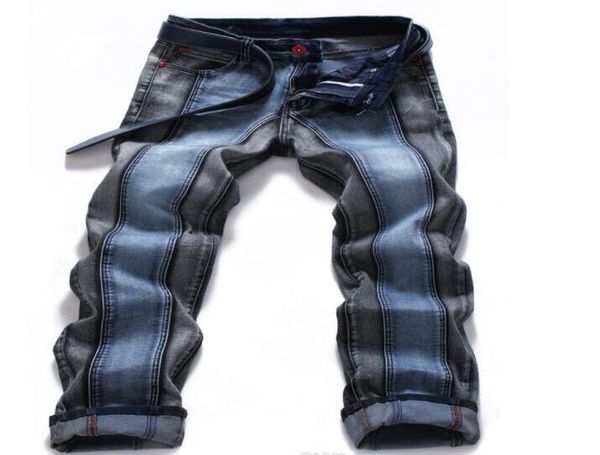 2020 fashion new men's rock revival straight jeans two color joining together men jeans, Blue
2020 fashion new men's rock revival straight jeans two color joining together men jeans, Blue