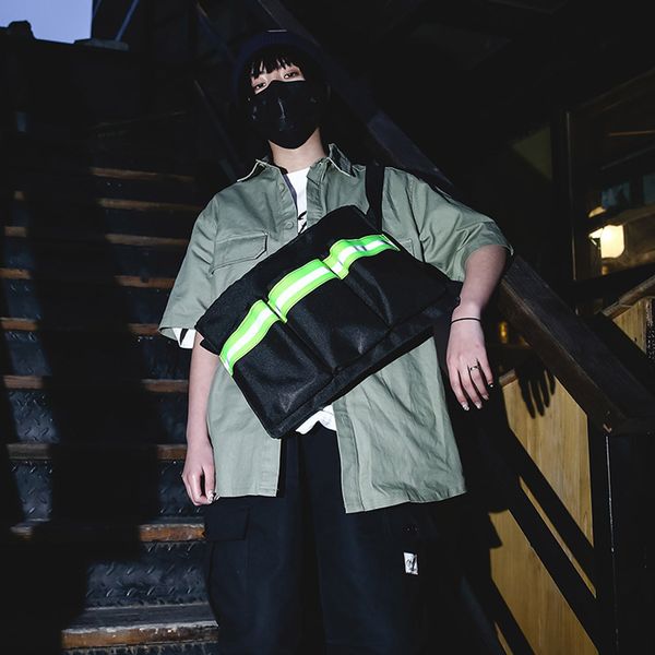 muqgew men's bag reflective construction personality fashion high street shoulder cross body slung cloth messenger bag
muqgew men's bag reflective construction personality fashion high street shoulder cross body slung cloth messenger bag