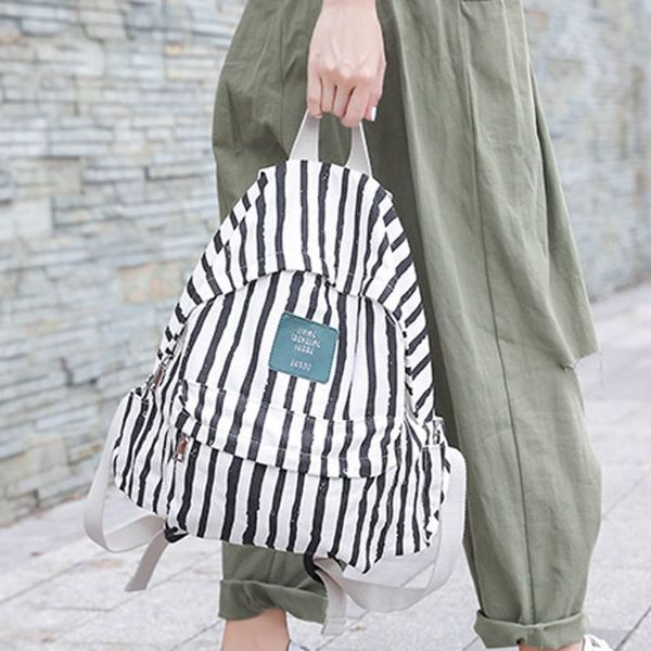 women stripes backpack canvas casual rucksack for teenage girls female school shoulder bag bagpack
women stripes backpack canvas casual rucksack for teenage girls female school shoulder bag bagpack