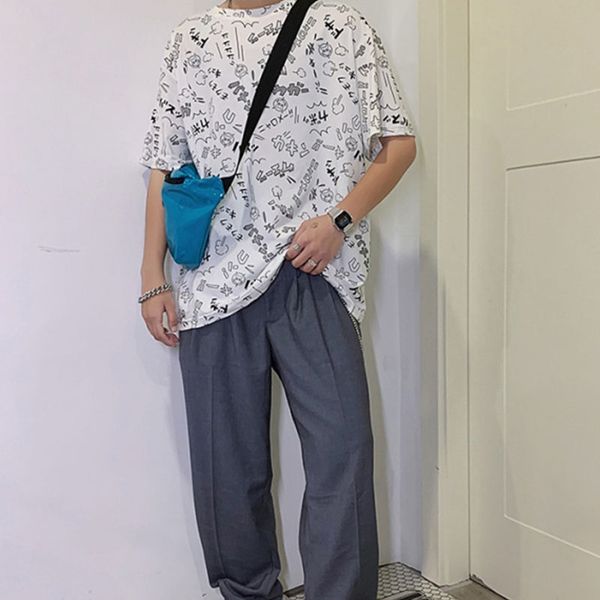 hip hop loose graffiti print men t-shirt harajuku oversized brief all-match o-neck clothes pullover creative 2020 new streetwear, White;black
hip hop loose graffiti print men t-shirt harajuku oversized brief all-match o-neck clothes pullover creative 2020 new streetwear, White;black