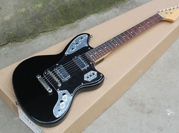 wholesale black electric guitar with hh pickups,dots frets inlay,black pickguard,chrome hardware,rosewood fretboard 0418
wholesale black electric guitar with hh pickups,dots frets inlay,black pickguard,chrome hardware,rosewood fretboard 0418