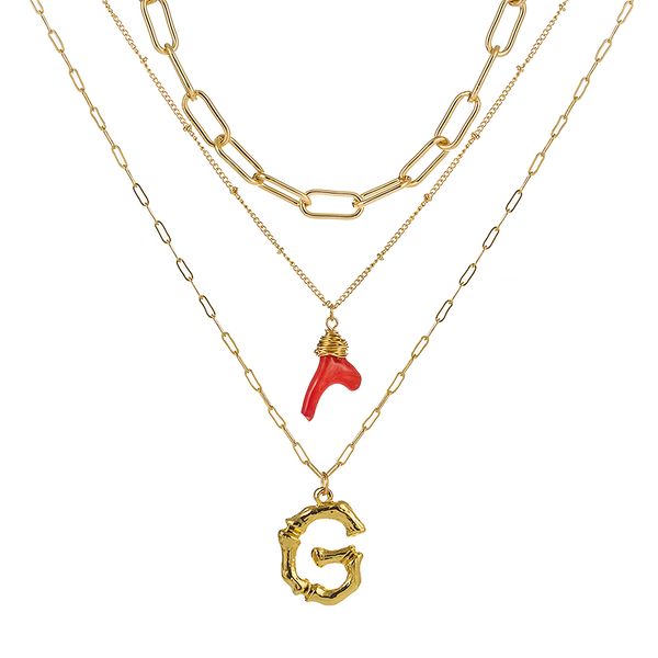 designer necklace jewelry pendant gold plated necklace 26 letters multi layers necklaces women choker with natural stone nz429-x, Silver
designer necklace jewelry pendant gold plated necklace 26 letters multi layers necklaces women choker with natural stone nz429-x, Silver