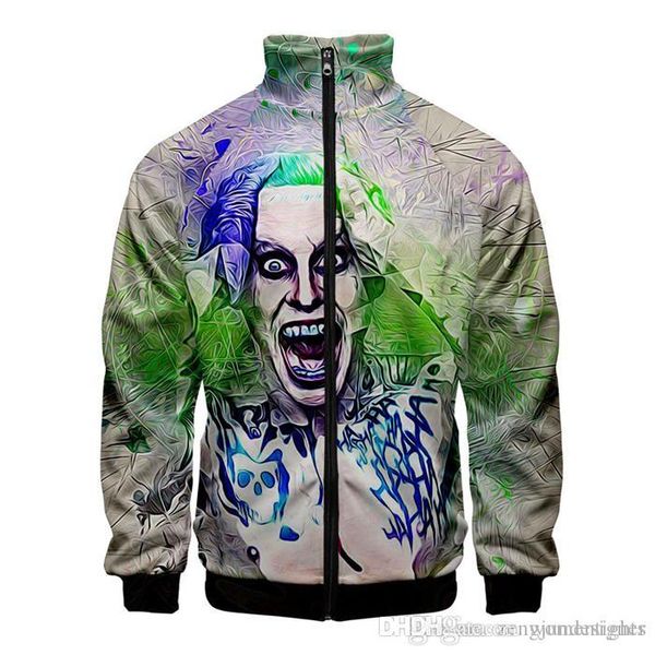 joker mens autumn designer sweatshirts cardigan stand collar long sleeve homme clothing 3d print casual apparel, Black
joker mens autumn designer sweatshirts cardigan stand collar long sleeve homme clothing 3d print casual apparel, Black