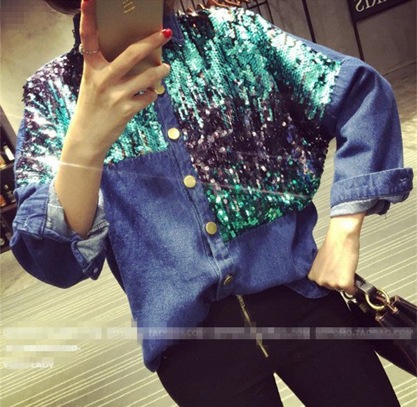 plus size women spring autumn ripped denim jacket hip hop punk style ladies jeans jacket colorful sequins pockets dark blue jean, Black;brown
plus size women spring autumn ripped denim jacket hip hop punk style ladies jeans jacket colorful sequins pockets dark blue jean, Black;brown