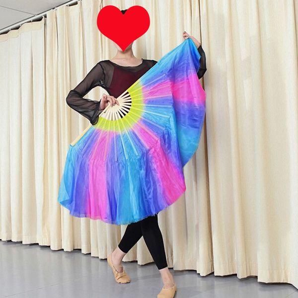 stage wear arrival 1pair(l+r) 100% real silk belly dance fans veil multi-color gradient show props double-side, Black;red
stage wear arrival 1pair(l+r) 100% real silk belly dance fans veil multi-color gradient show props double-side, Black;red