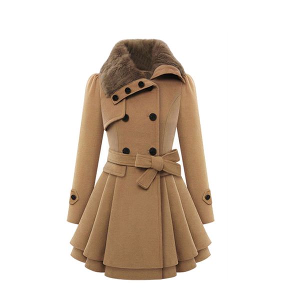 thick warm coat women windbreaker outwear button closure asymmetrical hem cloak coat female wool jacket, Black
thick warm coat women windbreaker outwear button closure asymmetrical hem cloak coat female wool jacket, Black