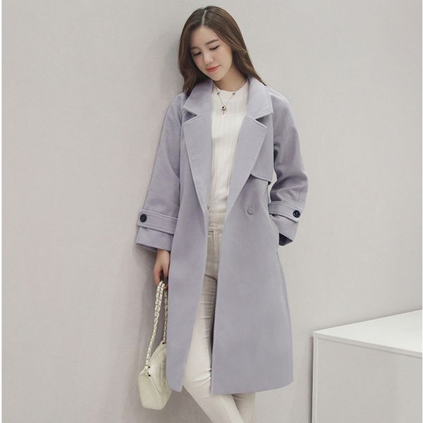 women's wool & blends woolen autumn winter 2021 jacket women fashion simple cashmere maxi long belt robe praka coat plus size female ou, Black
women's wool & blends woolen autumn winter 2021 jacket women fashion simple cashmere maxi long belt robe praka coat plus size female ou, Black