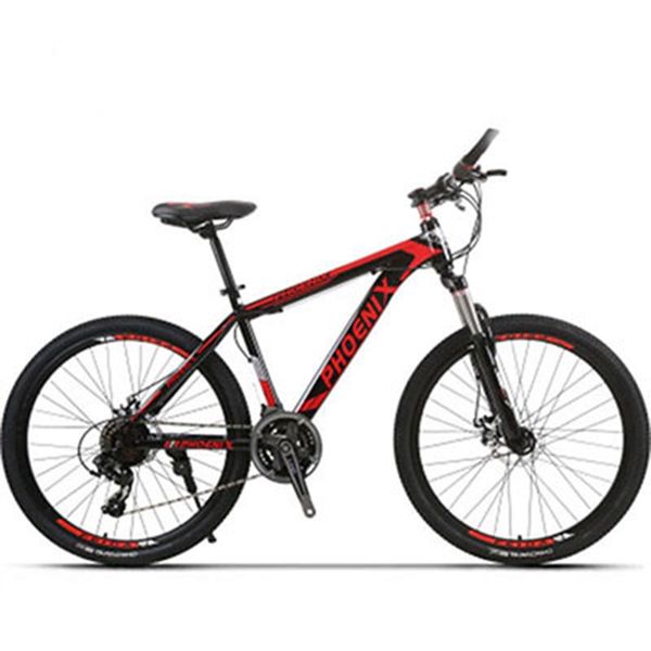 high carbon steel 24 speed 26 inches double disc brake hard frame urban recreational bicycle