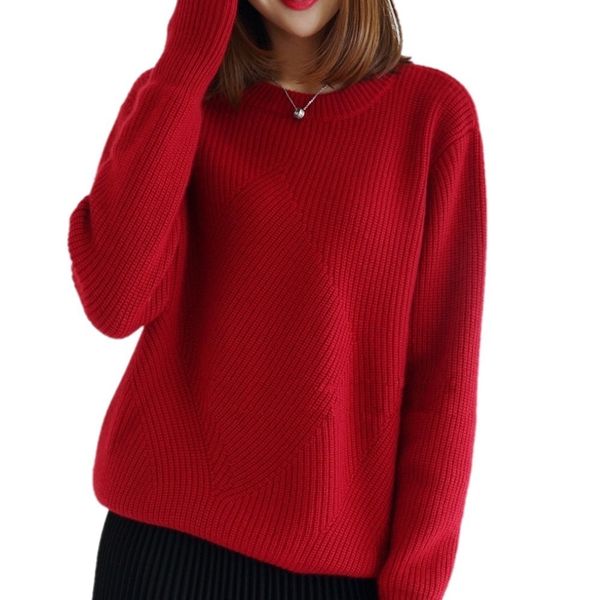 winter sweater women's head fat wool wool women's sweater round collar long sleeve, Black
winter sweater women's head fat wool wool women's sweater round collar long sleeve, Black