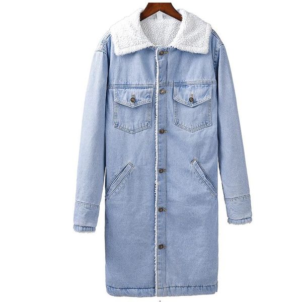 new 2019 women basic coat warm wool lining winter denim jacket for women loose fit casual style jeans jacket long denim coat, Black;brown
new 2019 women basic coat warm wool lining winter denim jacket for women loose fit casual style jeans jacket long denim coat, Black;brown