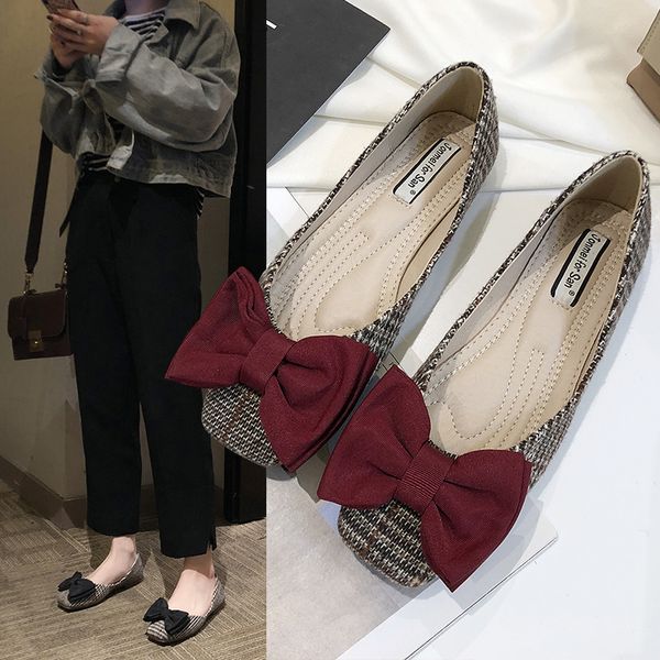 spring autumn women flats butterfly knot slip on shoes plaid single shoes woman loafers cute office work shoe ballet flats n7863, Black
spring autumn women flats butterfly knot slip on shoes plaid single shoes woman loafers cute office work shoe ballet flats n7863, Black