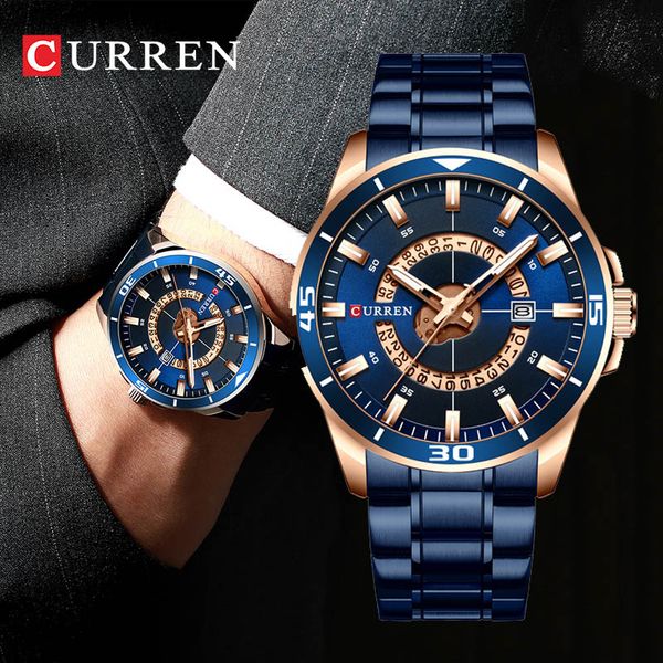 curren new fashion mens watches 2020 with stainless steel sports gold quartz watch men relogio masculino golden, Slivery;brown
curren new fashion mens watches 2020 with stainless steel sports gold quartz watch men relogio masculino golden, Slivery;brown