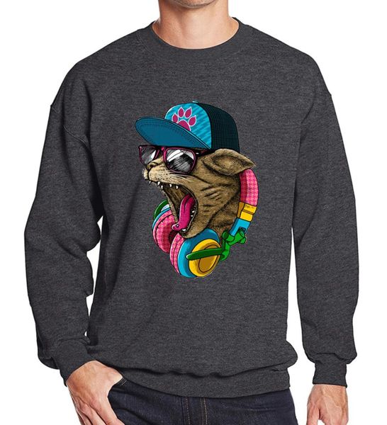 2019 spring winter sweatshirt for men hoodies crazy dj cat printed streetwear fashion rock hip hop quality brand men sportswear, Black
2019 spring winter sweatshirt for men hoodies crazy dj cat printed streetwear fashion rock hip hop quality brand men sportswear, Black