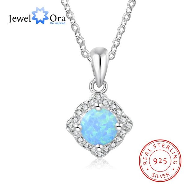 jewelora delicate 925 sterling silver blue opal necklace with zirconia female round opal rhombic silver pendants fine jewelry
jewelora delicate 925 sterling silver blue opal necklace with zirconia female round opal rhombic silver pendants fine jewelry