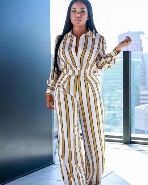 pd803 spot 2019 high-end temperament europe and the united states new striped shirt + wide leg pants two-piece, White
pd803 spot 2019 high-end temperament europe and the united states new striped shirt + wide leg pants two-piece, White