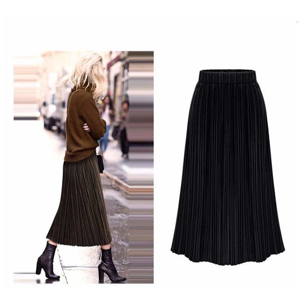 spring women pleated skirts autumn elastic high waist velvet sweater plus size 5xl skirts a line midi long maxi skirt women, Black
spring women pleated skirts autumn elastic high waist velvet sweater plus size 5xl skirts a line midi long maxi skirt women, Black