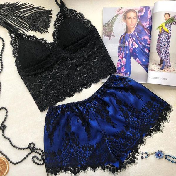 suphis spaghetti strap lace sleepwear two piece set pajamas for women satin pajama summer night wear v neck crop chest pad, Black;red
suphis spaghetti strap lace sleepwear two piece set pajamas for women satin pajama summer night wear v neck crop chest pad, Black;red